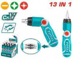 13 In 1 ratchet screwdriver set