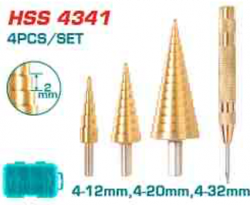 Step drill bit set 4PCS SET