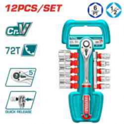 12 Pcs 1/2" socket set