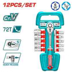 12 Pcs 1/2" socket set