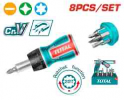 8 in 1 stubby ratchet screwdriver set