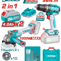 Cordless 2 pcs combo kit a.grinder /drill
