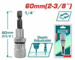 Limit screwdriver bit holder
