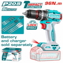 Brushless cordless impact drill 96Nm