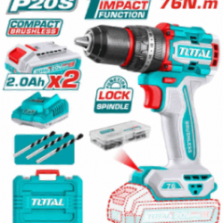 Compact Brushless Cordless Impact Drill 76nm