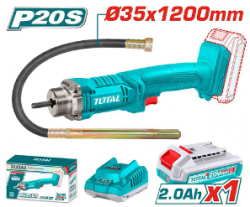 Cordless concrete vibrator