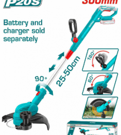 Cordless grass trimmer 20vts with wheel