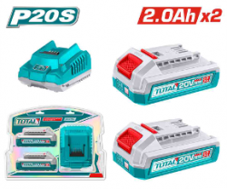 2pcs P20S Lithium-Ion battery and charger kit  2Ah 5pcs/ctn