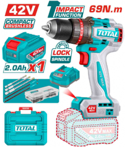 Compact Brushless Cordless Impact Drill 42VTS