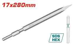 Hex chisel 17x280 pointed