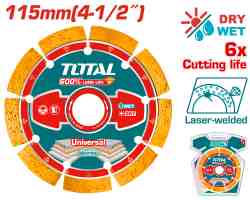 Laser welded diamond cutting disc 41/2