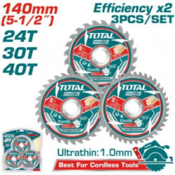 Ultra-thin TCT saw blade set 140MM 51/4