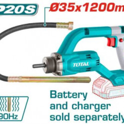 Cordless concrete vibrator 20vts