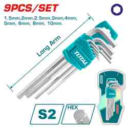 9pcs Hex key