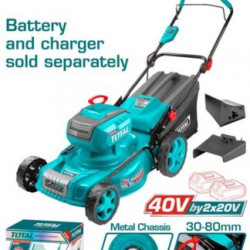Cordless lawn mower 18" 40V
