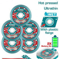 Diamond disc set for cordless angle grinder 5PCS SET 115MM