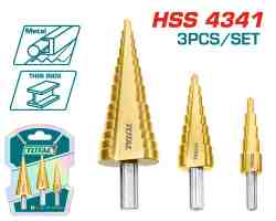 3 Pcs step drill bit set