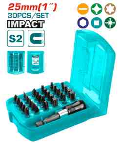30 Pcs 25mm impact screwdriver bits set