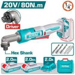 Cordless angle impact driver 80Nm