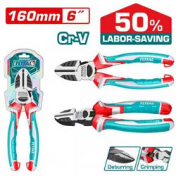 High leverage diagonal cutting pliers 6"